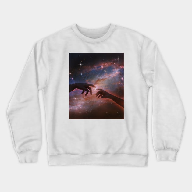 The creation of the galaxy Crewneck Sweatshirt by cupofmars